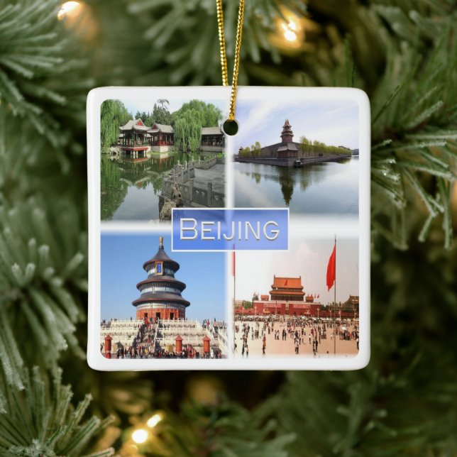 zCN008 BEIJING, China, Souvenir, Ceramic Ornament (Tree)