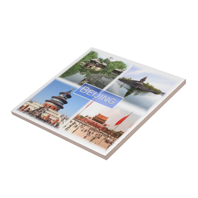 zCN008 BEIJING, China, Souvenir, Tile (Side)
