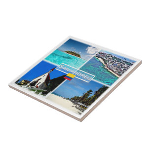 zCO003 SAN ANDRES, Mosaic, Colombia, Tile