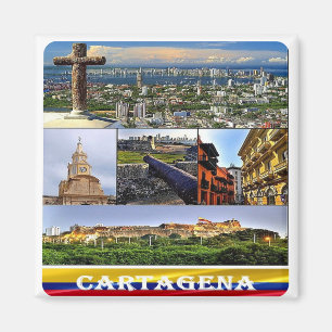 zCO07 CARTAGENA mosaic, Colombia, Fridge Magnet