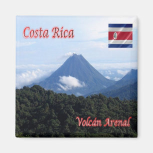 zCR011 COSTA RICA, Volcan Arenal, America, Fridge Magnet