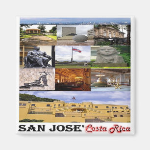 zCR012 SAN JOSE', Mosaic, Costa Rica, Fridge Magnet