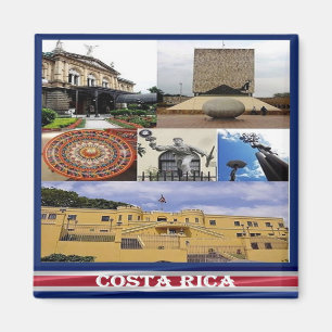 zCR017 COSTA RICA, Mosaic, America, Fridge Magnet
