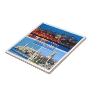 zCU003 HAVANA, Mosaic, Cuba, America, Tile