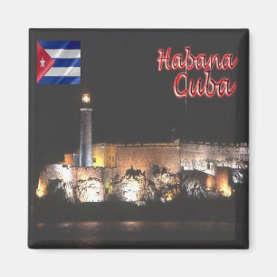 zCU007 HAVANA, Lighthouse, Cuba, America, Fridge Magnet