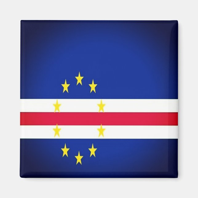 zCV001 CAPE VERDE, FLAG, Africa, Fridge Magnet (Front)