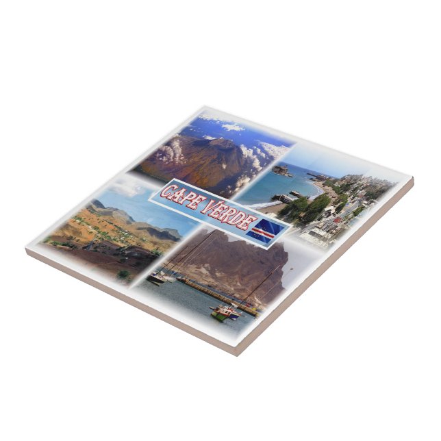 zCV0023 CAPE VERDE, Mosaic, Africa, Tile (Side)