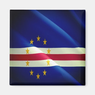 zCV002 CAPE VERDE, Waving Flag, Africa, Fridge Magnet