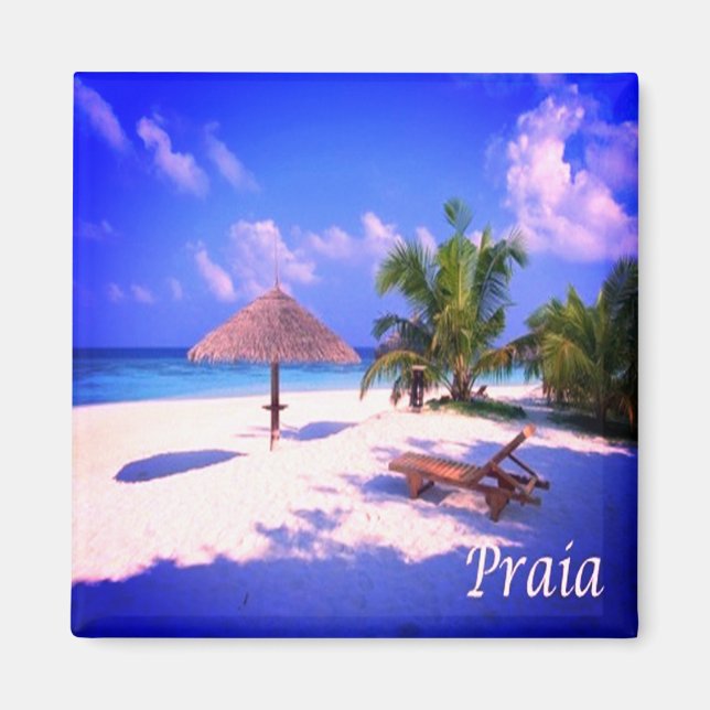 zCV013  PRAIA, CAPE VERDE, Beach, Africa, Fridge Magnet (Front)