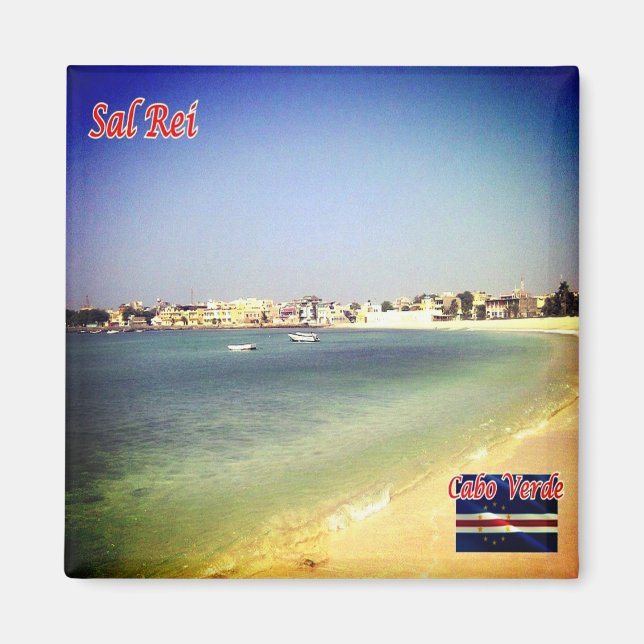 zCV021 SAL REI Pamorama,Cape Verde, Africa, Fridge Magnet (Front)