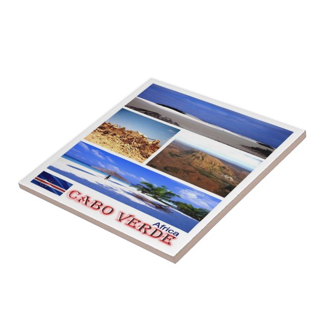 zCV022 CAPE VERDE, Mosaic, Africa, Tile (Side)