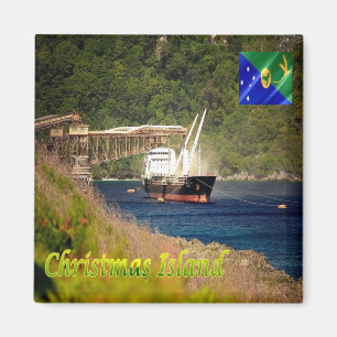 zCX005 CHRISTMAS ISLAND, Panorama, Oceania, Fridge Magnet