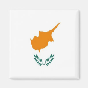 zCY001 CYPRIOT FLAG, Cyprus, Fridge Magnet