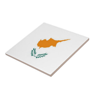 zCY001 CYPRIOT FLAG, Cyprus, Tile