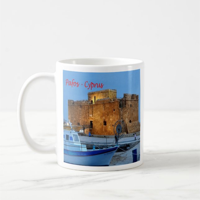 zCY013 PAFOS Byzantine Forte, Cyprus, Coffee Mug (Left)