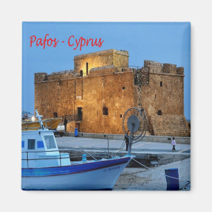 zCY013 PAFOS Byzantine Forte, Cyprus, Fridge Magnet