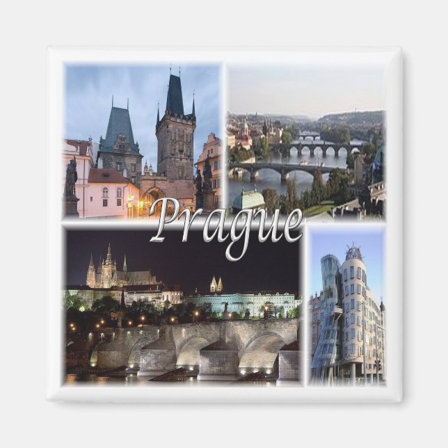 zCZ005 PRAGUE Czech Republic, Fridge Magnet (Front)