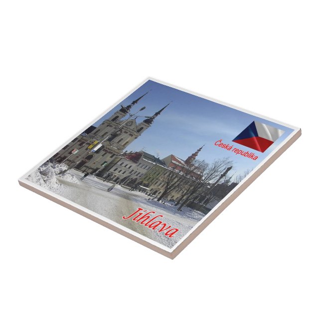 ZCZ006 JIHLAVA Czech Republic, Tile (Side)