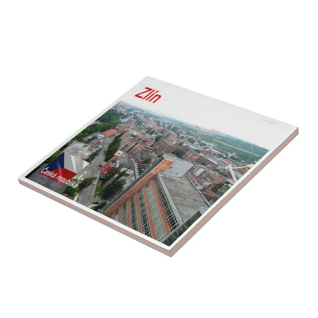 zCZ008 ZLÍN Czech Republic, Tile (Side)