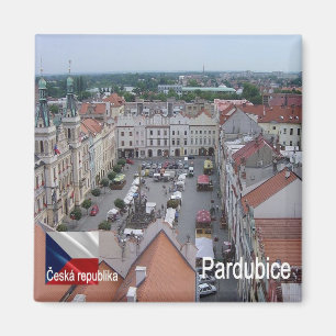 zCZ011 PARDUBICE Czech Republic, Fridge Magnet
