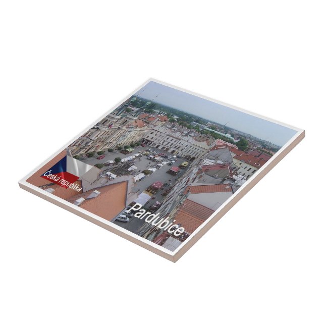 zCZ011 PARDUBICE Czech Republic, Tile (Side)