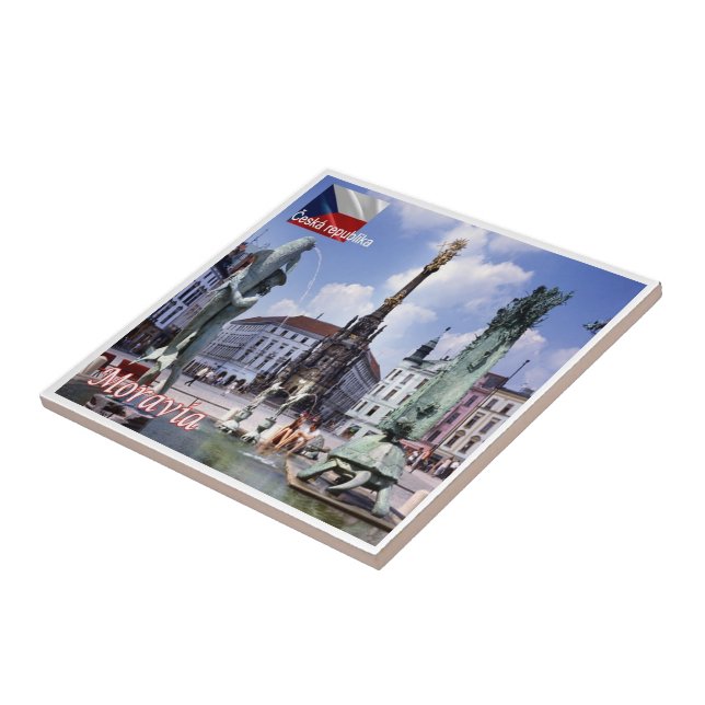 zCZ014 MORAVIA Czech Republic, Tile (Side)