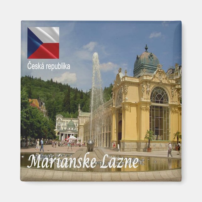zCZ017 MARIANSKE LAZNE Czech Republic, Fridge Magnet (Front)