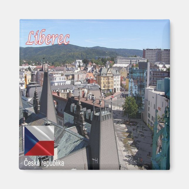 zCZ018 LIBEREC Czech Republic - Fridge Magnet (Front)