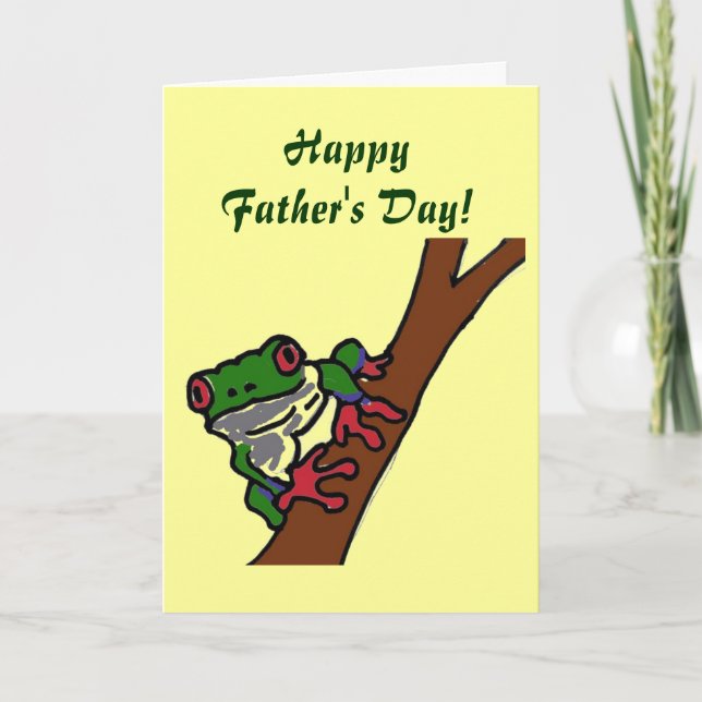 ZD- Happy Father's Day! Frog card (Front)