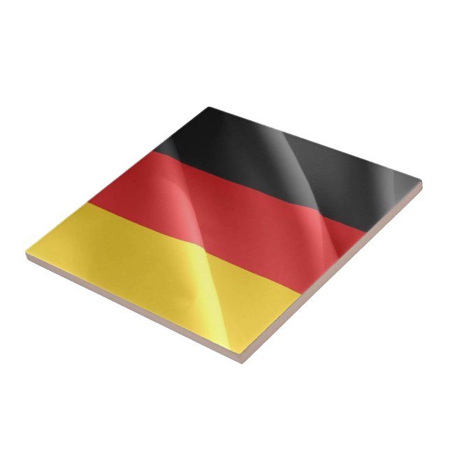 zDE002 GERMAN waving FLAG, Germany, Tile (Side)