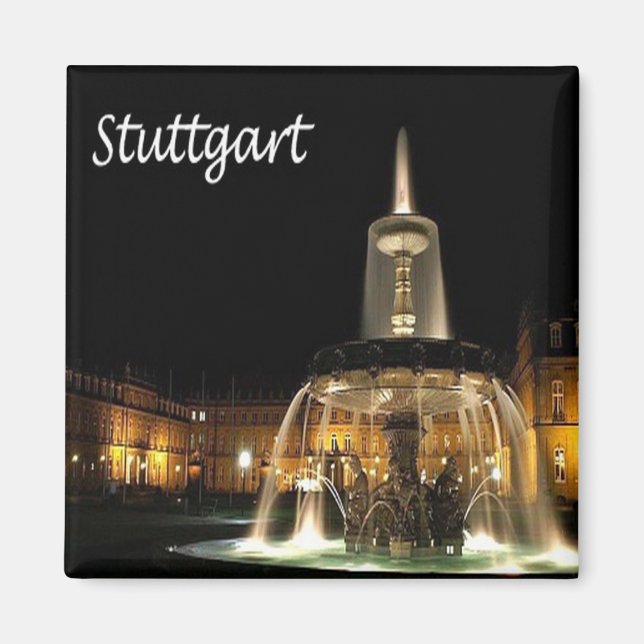 zDE004 STUTTGART Germany, Fridge Magnet (Front)