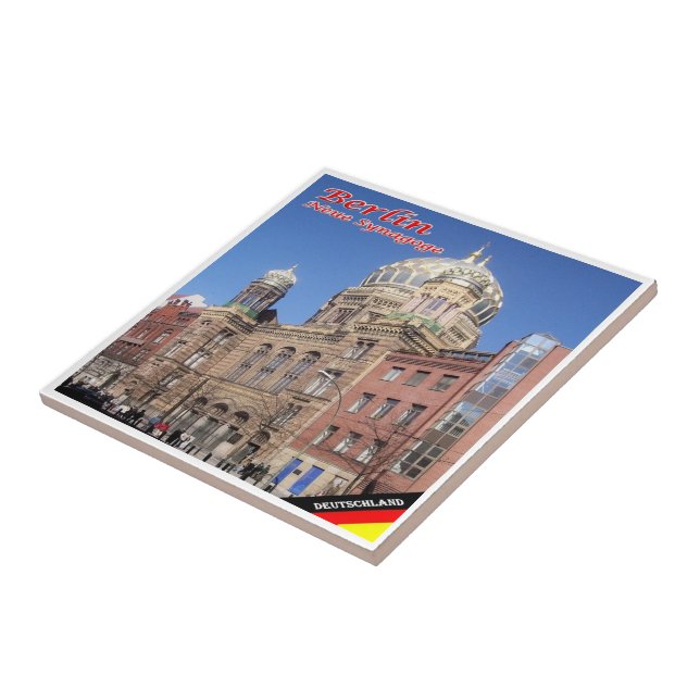 zDE014 BERLIN NEW SYNAGOGUE Germany, Tile (Side)