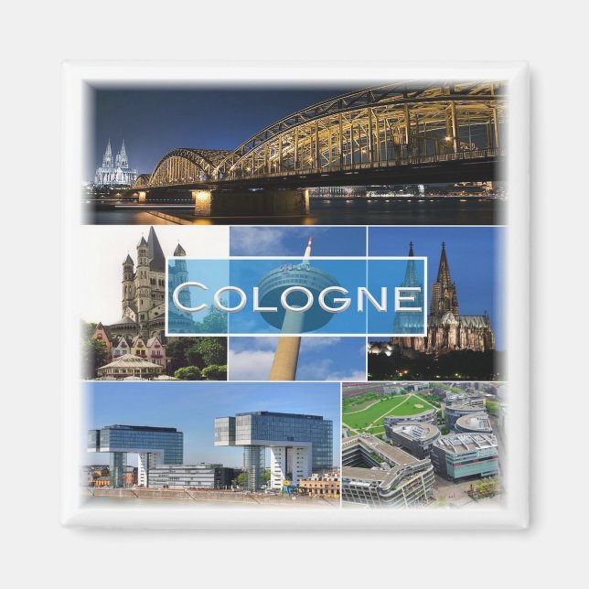 zDE016 COLOGNE KÖLN Germany, Fridge Magnet (Front)