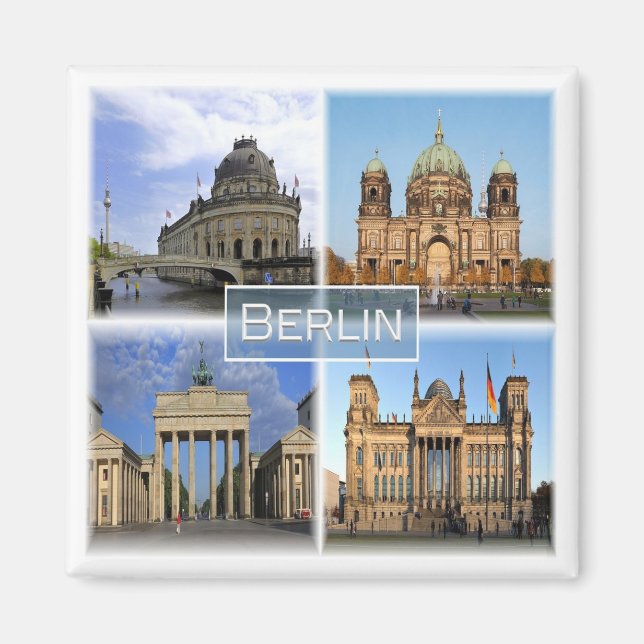 zDE018 BERLIN Germany, Fridge Magnet (Front)