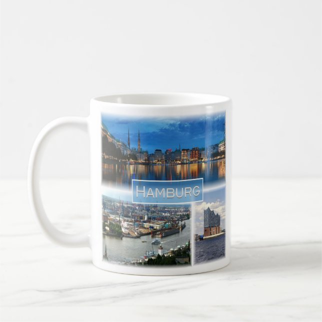 zDE021 HAMBURG Germany, Coffee Mug (Left)