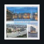 zDE021 HAMBURG Germany, Fridge Magnet<br><div class="desc">Here you will find the souvenir of your vacation. This category contains fridge magnets of many locations in Germany. (zDE021 HAMBURG Germany, Fridge fridge magnet). Amaze friends and relatives with the unique souvenirs from your great trip. Try us. #LeoPepeDesign - hamburg skyline of the binnenalster, elbphilharmonie panorama port hamburg, europe...</div>