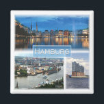 zDE021 HAMBURG Germany, Fridge Magnet<br><div class="desc">Here you will find the souvenir of your vacation. This category contains fridge magnets of many locations in Germany. (zDE021 HAMBURG Germany, Fridge fridge magnet). Amaze friends and relatives with the unique souvenirs from your great trip. Try us. #LeoPepeDesign - hamburg skyline of the binnenalster, elbphilharmonie panorama port hamburg, europe...</div>