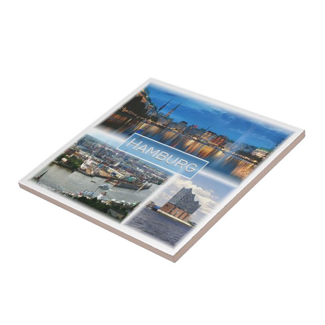 zDE021 HAMBURG Germany, Tile (Side)