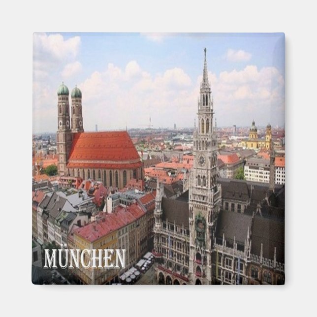 zDE023 MUNCHEN Germany, Fridge Magnet (Front)
