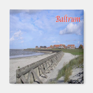 zDE041 BALTR SHORE Frisian islands Germany Fridge Magnet