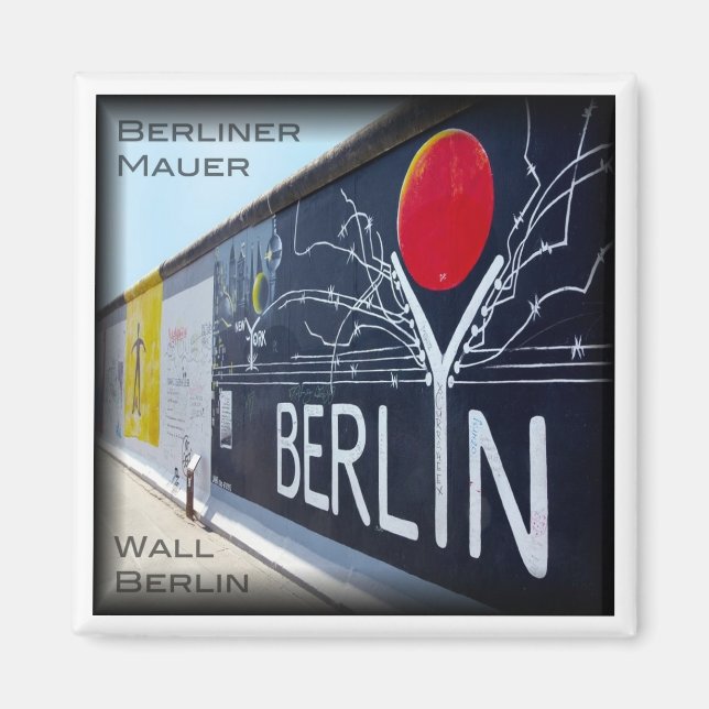 zDE050 BERLIN WALL Germany - Fridge Magnet (Front)