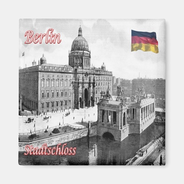 zDE071 BERLIN City ​​Palace Germany, Fridge Magnet (Front)