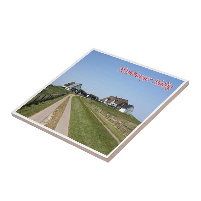 zDE085 HAMBURGER HOLM Frisian islands, Tile (Side)