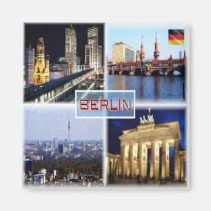zDE090 BERLIN Bikini Haus Oberbaum, Fridge Magnet