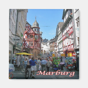 zDE101 MARBURG Wettergasse Germany, Fridge Magnet