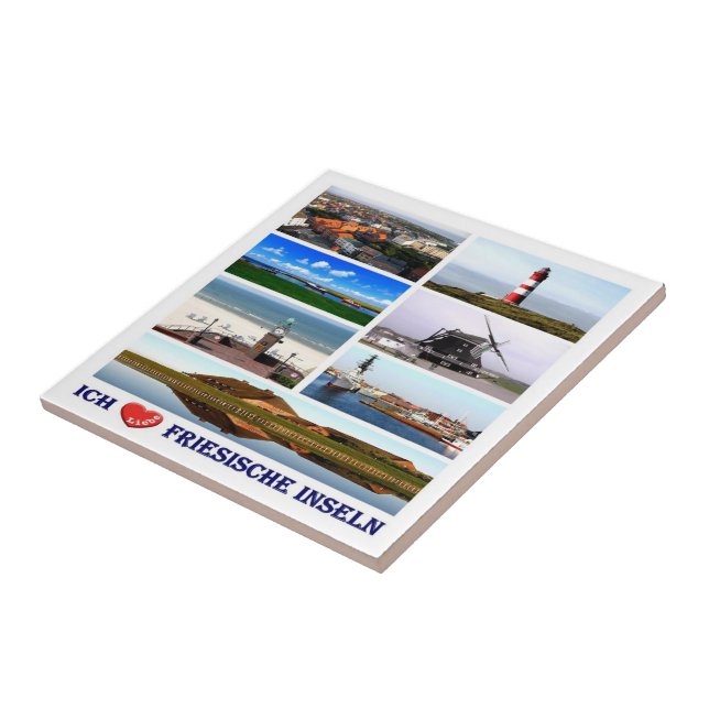 zDE107 FRISIAN ISLANDS I LOVE, Tile (Side)