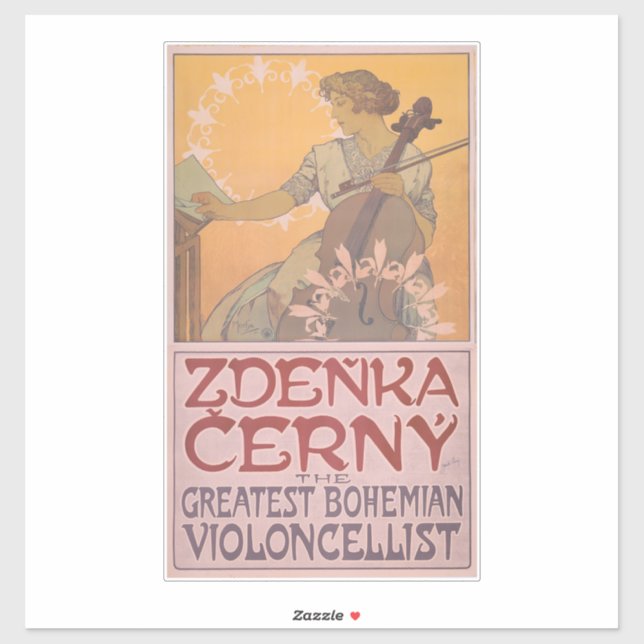Zdenka Cerny poster by Alphonse Mucha  (Sheet)