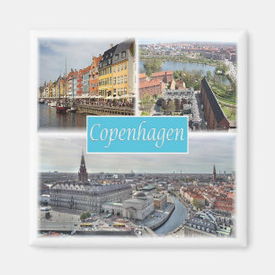 zDK003 COPENHAGEN Denmark, Fridge Magnet