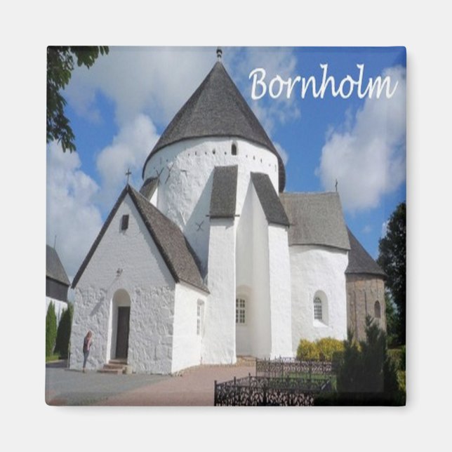 zDK004 BORNHOLM Denmark - Fridge Magnet (Front)