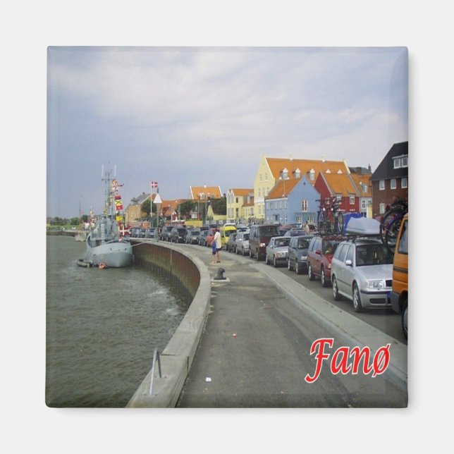 zDK011 FANO seafront Frisian Islands - Denmark -  Magnet (Front)